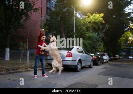 BUKAREST, RUMÄNIEN - 8. SEPTEMBER 2013:Stadtbild aus Rumäniens Hauptstadt Bukarest. Stockfoto