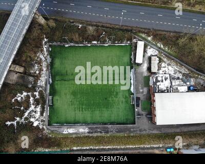 Burden Park Fußballverein in Bolton, Großbritannien. 04.01.21 Stockfoto