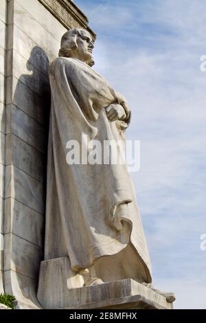 Statue von Christoph Kolumbus vor der Union Station in Washington, DC Stockfoto