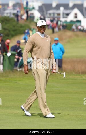 USA's Tiger Woods während der Open Championship auf der Carnoustie Golf Links in Schottland, Großbritannien, am 20. Juli 2007. Foto von Christian Liewig/ABACAPRESS.COM Stockfoto