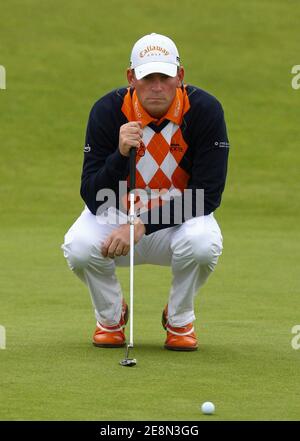 Dänemarks Thomas Bjorn in Aktion während der 136. Open Championship 2007 bei den Carnoustie Golf Links in Ostschottland am 21. Juli 2007. Foto von Christian Liewig/ABACAPRESS.COM Stockfoto