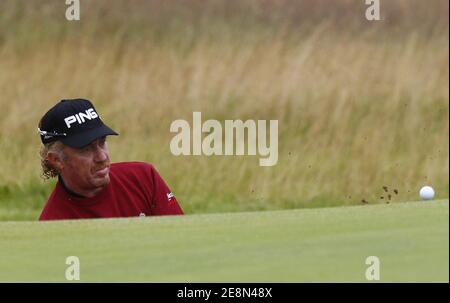 Der Spanier Miguel Angel Jimenez in Aktion während der 136. Open Championships in Carnoustie, Schottland am 22. Juli 2007. Foto von Christian Liewig/ABACAPRESS.COM Stockfoto