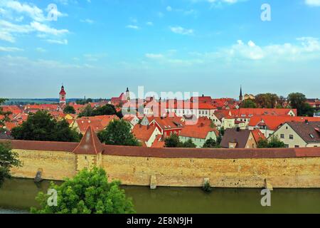 Luftaufnahme Von Weißenburg Bei Gutem Wetter Stockfoto