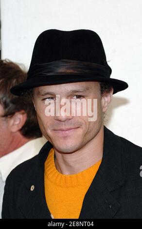 Das Darstellermitglied Heath Ledger posiert für Bilder während der Fotoschau für "I'm Not There" beim 64. Jährlichen Filmfestival in Venedig, Italien, am 4. September 2007. Foto von Nicolas Khayat/ABACAPRESS.COM Stockfoto