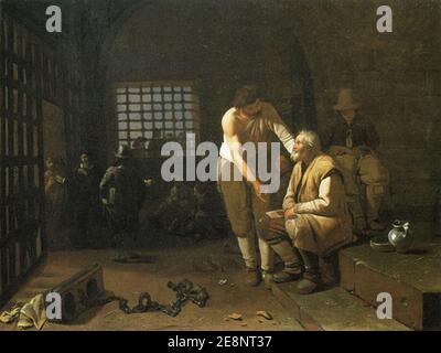 Dienst an Gefangenen von Michael Sweerts 1649. Stockfoto