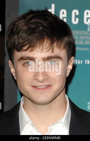Darsteller Daniel Radcliffe nimmt an der Los Angeles Premiere von 'December Boys' in der Directors Guild of America in West Hollywood, CA, USA, 6. September 2007 Teil. Foto von Lionel Hahn/ABACAPRESS.COM Stockfoto