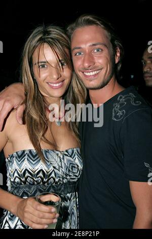 Jade und Gregoire besuchen die Party des französischen Fernsehspiels 'Koh Lanta' in L'Etoile in Paris, Frankreich am 11. September 2007. Foto von Benoit Pinguet/ABACAPRESS.COM. Stockfoto