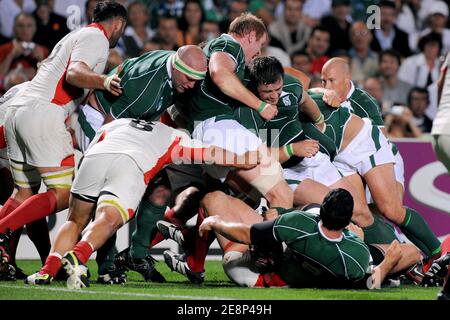 Verwirren Sie die Action während der IRB Rugby World Cup 2007, Pool D, Irland gegen Georgien im Chaban Delmas Stadium in Bordeaux, Frankreich am 15. September 2007. Foto von Nicolas Gouhier/Cameleon/ABACAPRESS.COM Stockfoto