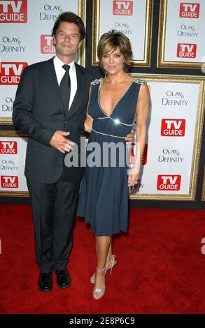 Harry Hamlin und seine Frau Lisa Rinna besuchen die TV Guide Post Emmy Party 2007, die am 16. September 2007 im Restaurant Les Deux in Los Angeles, CA, USA stattfindet. Foto von APEGA/ABACAPRESS.COM Stockfoto