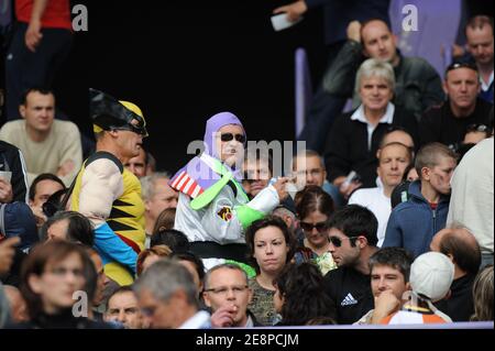 Rugby-Fans während der IRB Rugby World Cup, Pool C, Neuseeland gegen Rumänien im Minicipal-Stadion in Toulouse, Frankreich am 29. September 2007. Foto von Nicolas Gouhier/Cameleon/ABACAPRESS.COM Stockfoto