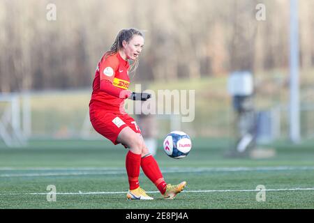 Broendby, Dänemark. Januar 2021. ALSA Johannesen (7) des FC Nordsjaelland beim Testspiel zwischen Broendby IF und FC Nordsjaelland im Broendby Stadium, Broendby. (Foto Kredit: Gonzales Foto/Alamy Live News Stockfoto