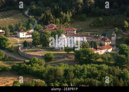 Befestigtes Kloster Studenica UNESCO-Weltkulturerbe, Serbien Stockfoto