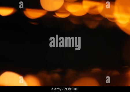 Hintergrund von dunkler Stimmung und warmem Licht Stockfoto