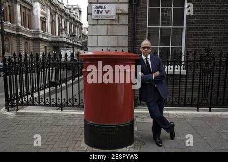 Richard James maßgeschneiderte Savile Row Schneider in London, UK Stockfoto