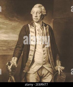 Molyneux Shuldham (c. 1717-1798). Stockfoto