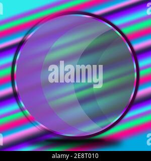 Ein abstraktes, kreisförmiges 3D-Hintergrundbild. Stockfoto