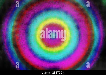 Ein abstraktes psychedelisches Grunge Hintergrundbild. Stockfoto