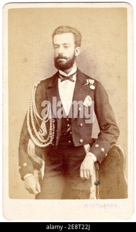 Montabone, Luigi (18..-1877) - Mailand - Amadeo l (1845-1890) Herzog von Aosta und König von Spanien. Stockfoto