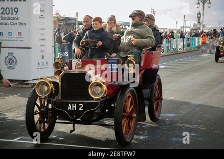 London nach Brighton Veteran Car Run. 2019 Stockfoto