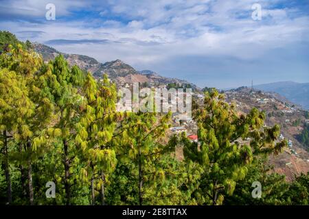 Am frühen Morgen Blick auf die Landschaft der Mall Road Muree Stockfoto