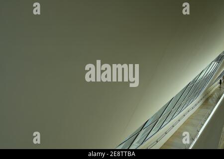 Innenansicht des Museums von Morgen (Museu do Amanhã) auf Praça Mauá in Porto Maravilha in Rio de Janeiro, Brasilien. Stockfoto