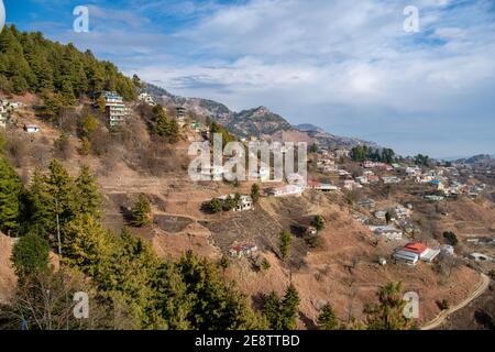 Am frühen Morgen Blick auf die Landschaft der Mall Road Muree Stockfoto