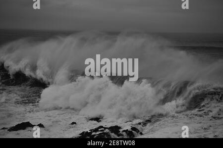 Cribbar Wave, Newquay 2021 Stockfoto