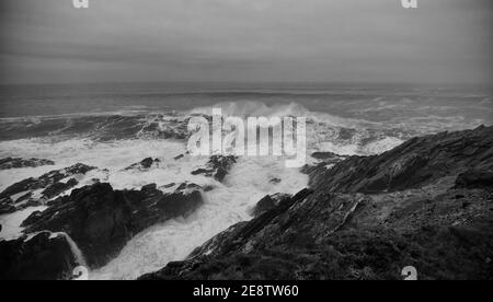 Cribbar Wave, Newquay 2021 Stockfoto