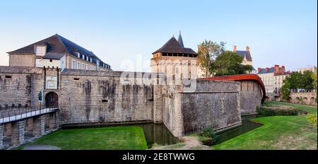 Frankreich - Nanste, Schloss der Herzöge der Bretagne oder Chateau des Ducs de Bretagne Stockfoto