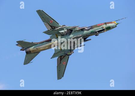 Suchoi Su22 Montier der polnischen Luftwaffe Stockfoto