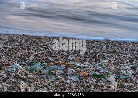 Jeder Kristalle in einer Bucht in Palma de Mallorca, Balearen, Spanien. Stockfoto