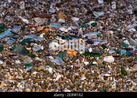 Jeder Kristalle in einer Bucht in Palma de Mallorca, Balearen, Spanien. Stockfoto