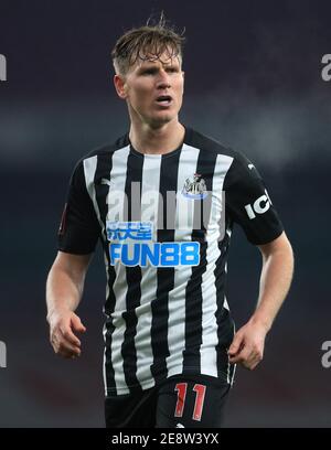 Aktenfoto vom 09-01-2021 von Matt Ritchie von Newcastle United. Ausgabedatum: Montag, 1. Februar 2021. Stockfoto