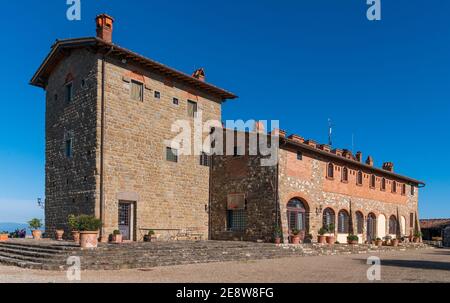 Romitorio di San Salvatore a Montemasso, Santo Stefano a Rizzano. Toskana, Italien Stockfoto