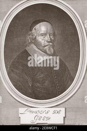 Louis De Geer (17. November 1587 – 19. Juni 1652) war ein niederländischer Unternehmer und industrieller wallonischen Ursprungs. Stockfoto