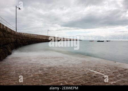 Verschwommener Slipway Stockfoto