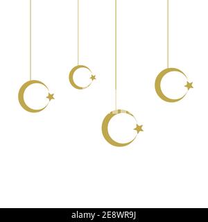 Ramadan und eid mubarak Grußkarte. Stock Vektor