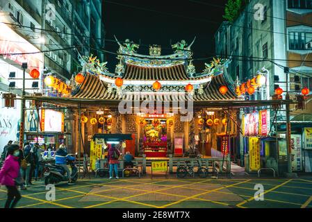 1. Februar 2021: Der Ciyou Tempel, auch bekannt als Xinzhuang mazu Tempel, ist der älteste Tempel fast 300 Jahre und ein religiöses Zentrum in Xinzhuang Bezirk Stockfoto