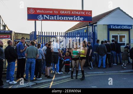 10/05/2006 Konferenz National Play-off Semi Final 2nd Leg Final. Grays Athletic gegen Halifax. Halifax gewann schließlich das Spiel 5-4 auf Aggregat. Stockfoto