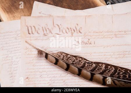 Retro-Handschrift-Konzept. Stockfoto