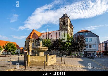 St. Nikolai Kirche in Oschersleben, Deutschland Stockfoto