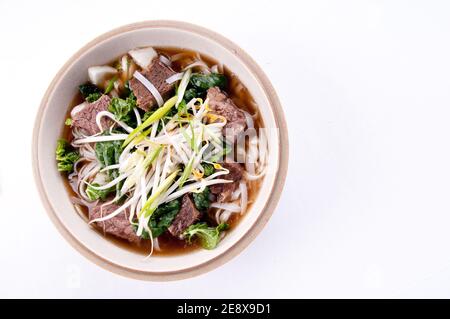 Short Rib Beef Pho, ein vietnamesisches Gericht Stockfoto