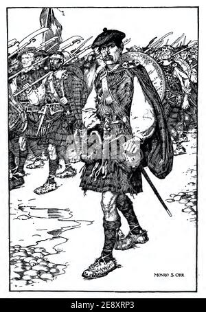 Monro S Orr Illustration mit dem Titel die Jakobiten aus der Geschichte Edinburgh Castle Stockfoto