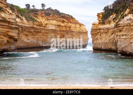 Malerische Aussicht, LOCH ARD SCHLUCHT, Great Ocean Road, Melbourne, Australien Stockfoto