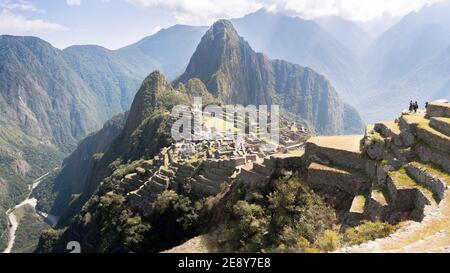 Panorama von Machu Picchu, Peru Stockfoto