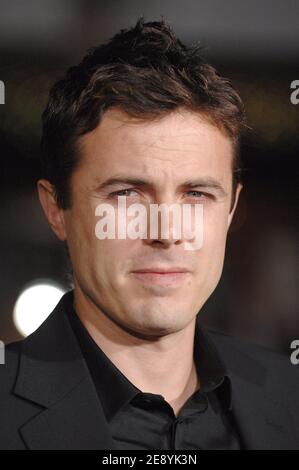 'Casey Affleck nimmt an der Premiere von ''Gone Baby Gone'' Teil, die im Mann Bruin Theater in Westwood stattfand. Los Angeles, CA, USA, 8. Oktober 2007. Foto von Lionel Hahn/ABACAPRESS.COM' Stockfoto