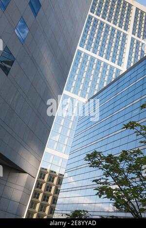 Wolkenkratzer des Geschäftszentrums La Defense. Paris Stockfoto