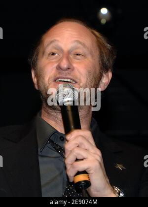 Der belgische Schauspieler Benoit Poelvoorde wurde am 17. November 2007 bei der Abschlussfeier des 8. Filmfestivals Musik und Kino in Auxerre, Frankreich, ausgezeichnet. Foto von Giancarlo Gorassini/ABACAPRESS.COM Stockfoto