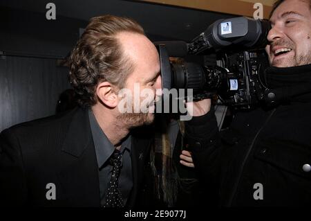 Der belgische Schauspieler Benoit Poelvoorde wurde am 17. November 2007 bei der Abschlussfeier des 8. Filmfestivals Musik und Kino in Auxerre, Frankreich, ausgezeichnet. Foto von Giancarlo Gorassini/ABACAPRESS.COM Stockfoto