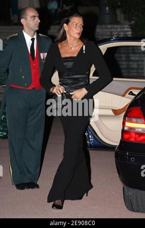 Prinzessin Stephanie von Monaco kommt zur nächtlichen Gala in die Oper, bei der der Sohn Johan Strauss am 19. November 2007 anlässlich des Nationalfeiertages in Monte-Carlo, Monaco, "A Chauve Souris" zeigt. Foto von Nebinger-Orban/ABACAPRESS.COM Stockfoto